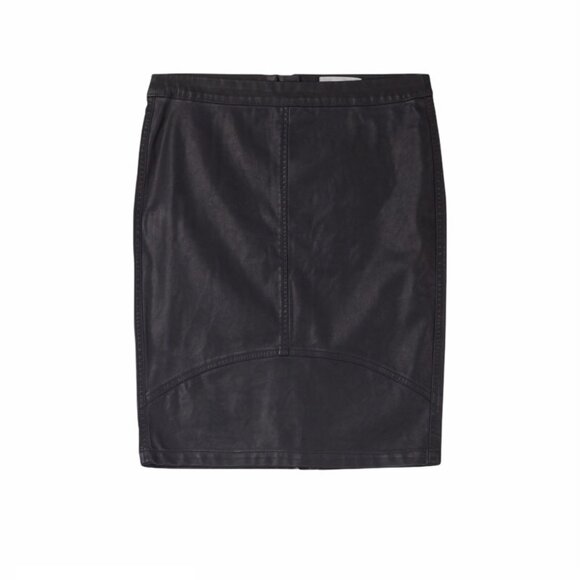 Minimum women's vegan leather pencil skirt black Euro 36 Small NWT - Picture 10 of 15